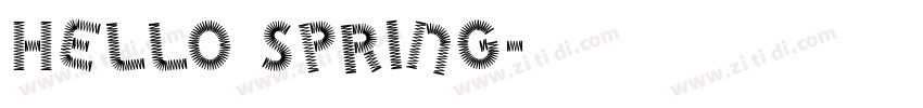 Hello Spring字体转换